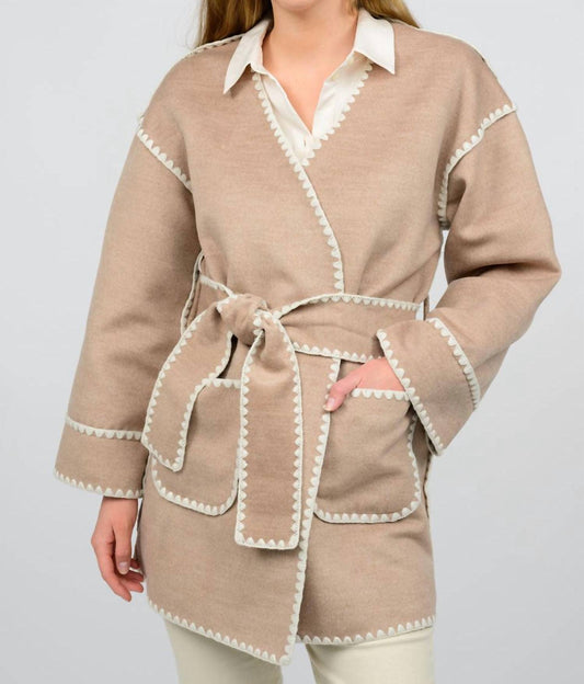 Ivy Jane - Whipstitched Wrap Coat