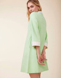 spartina 449 Taylor Jersey 3/4 Sleeve Dress in pistachio green - women's dress - alternate view