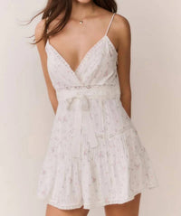 Loveshackfancy - Sibelle Floral Embroidered Cotton Mini Dress