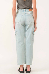 Dear John Denim - 90s Super High Rise Ankle Straight Jeans - blue - clothing - cotton - blend