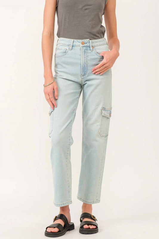 Dear John Denim - 90s Super High Rise Ankle Straight Jeans - blue - clothing - cotton - blend