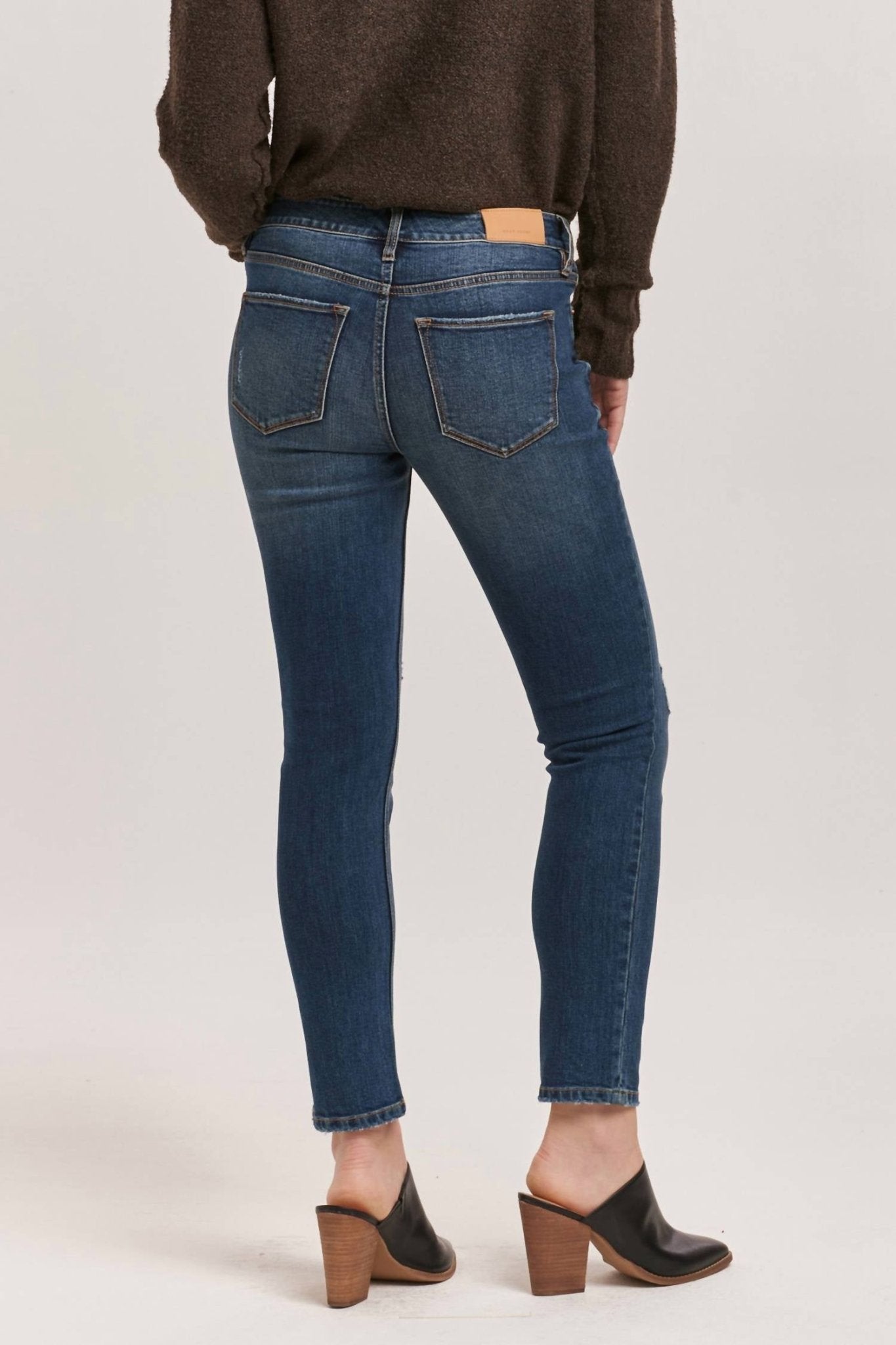 Dear John Denim - Aiden Straight Girlfriend Jeans - blue - clothing - cotton - blend