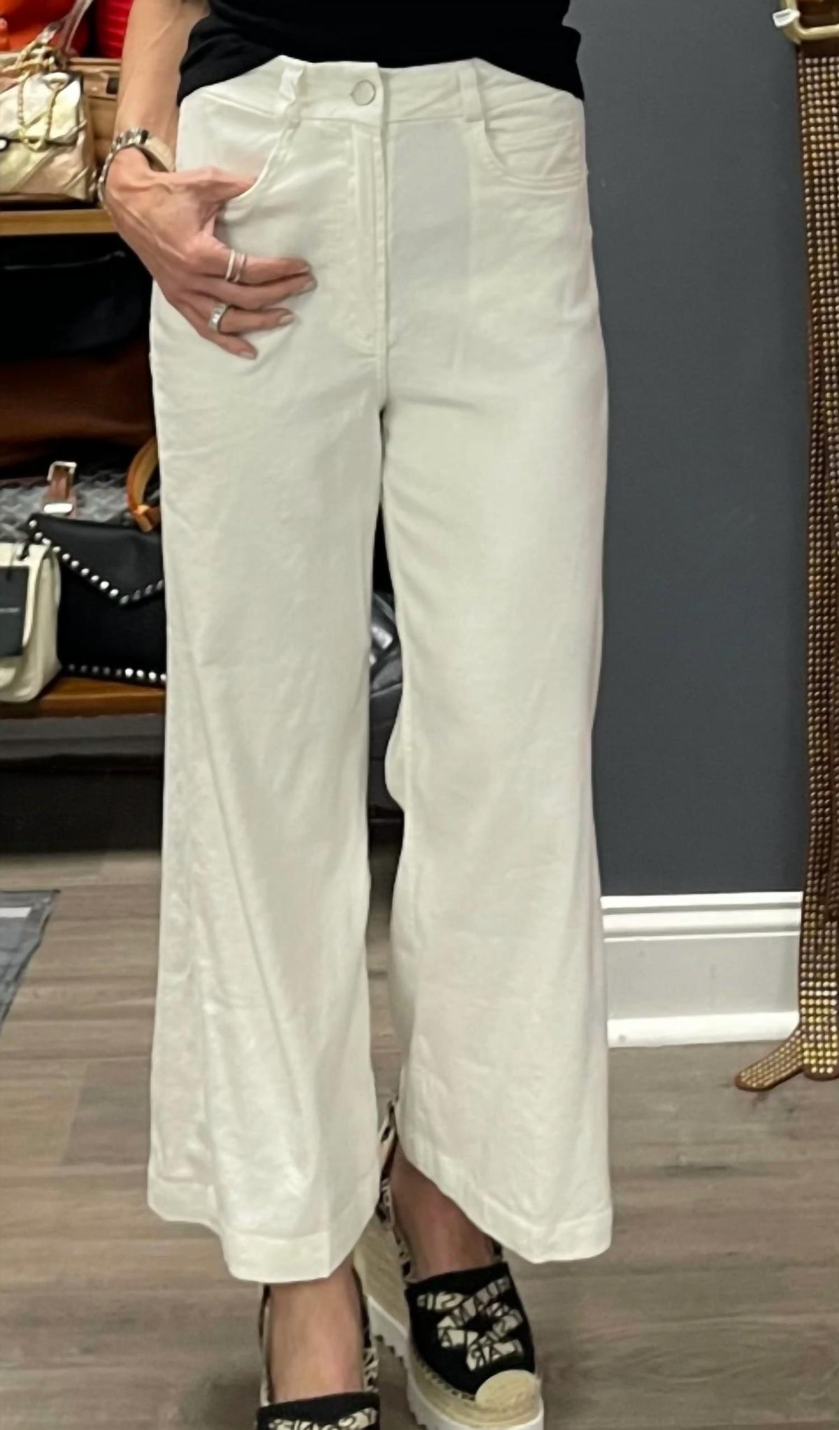 Dear John Denim - Aubrey Wide Leg Cropped Pant