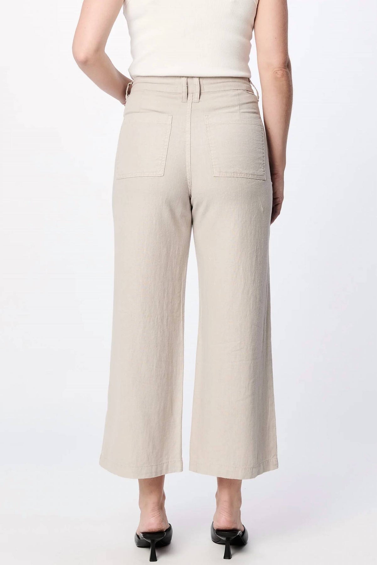 Dear John Denim - Audrey High Rise Clean Hem Linen Blend Pants
