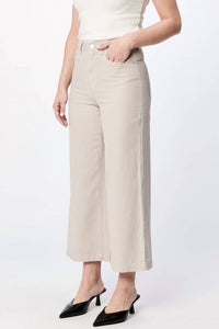 Dear John Denim - Audrey High Rise Clean Hem Linen Blend Pants
