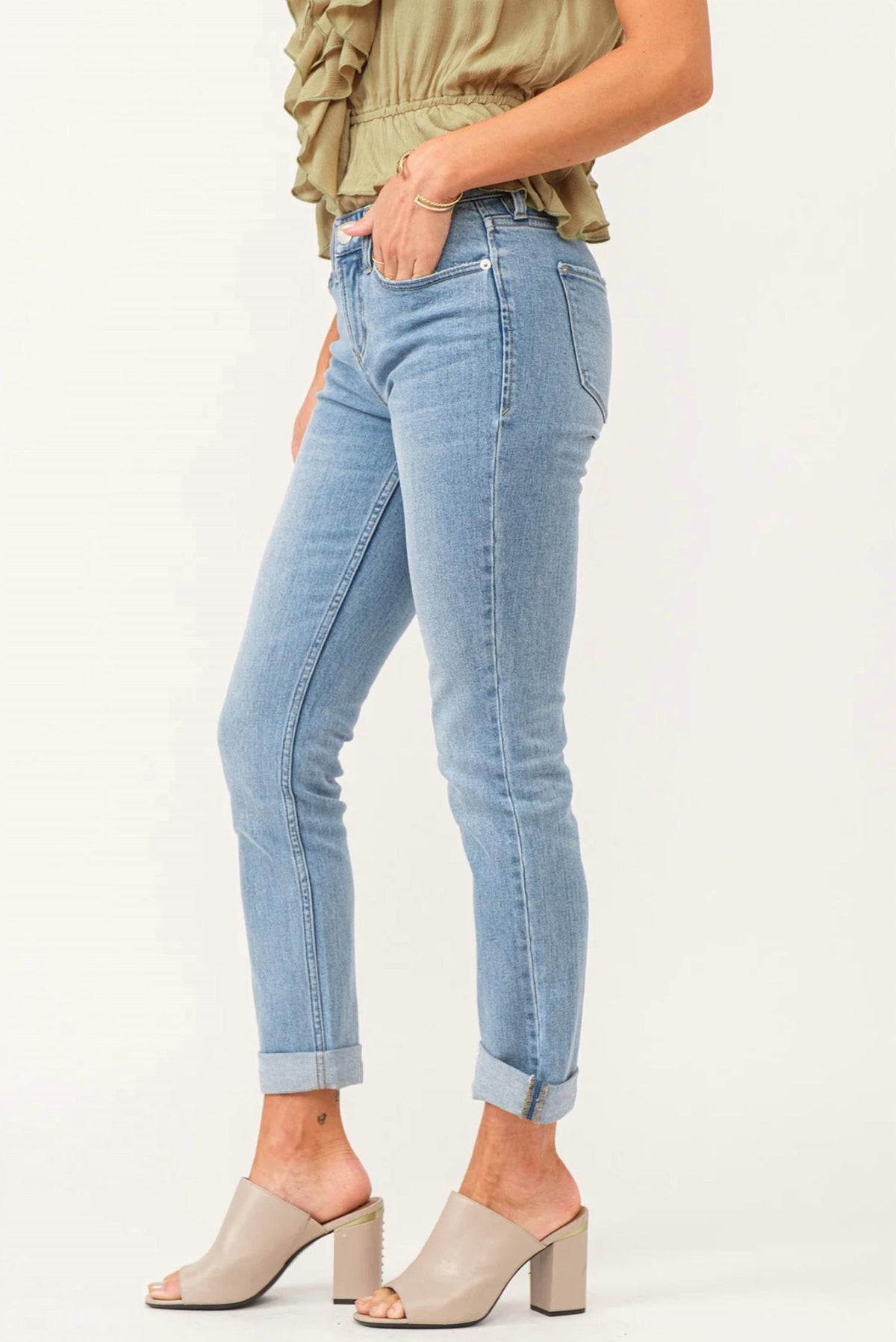 Dear John Denim - Blair Mid Rise Straight Leg Jeans