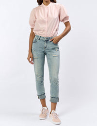 Dear John Denim - Blaire Mid - rise Jean - blue - clothing - cotton - blend