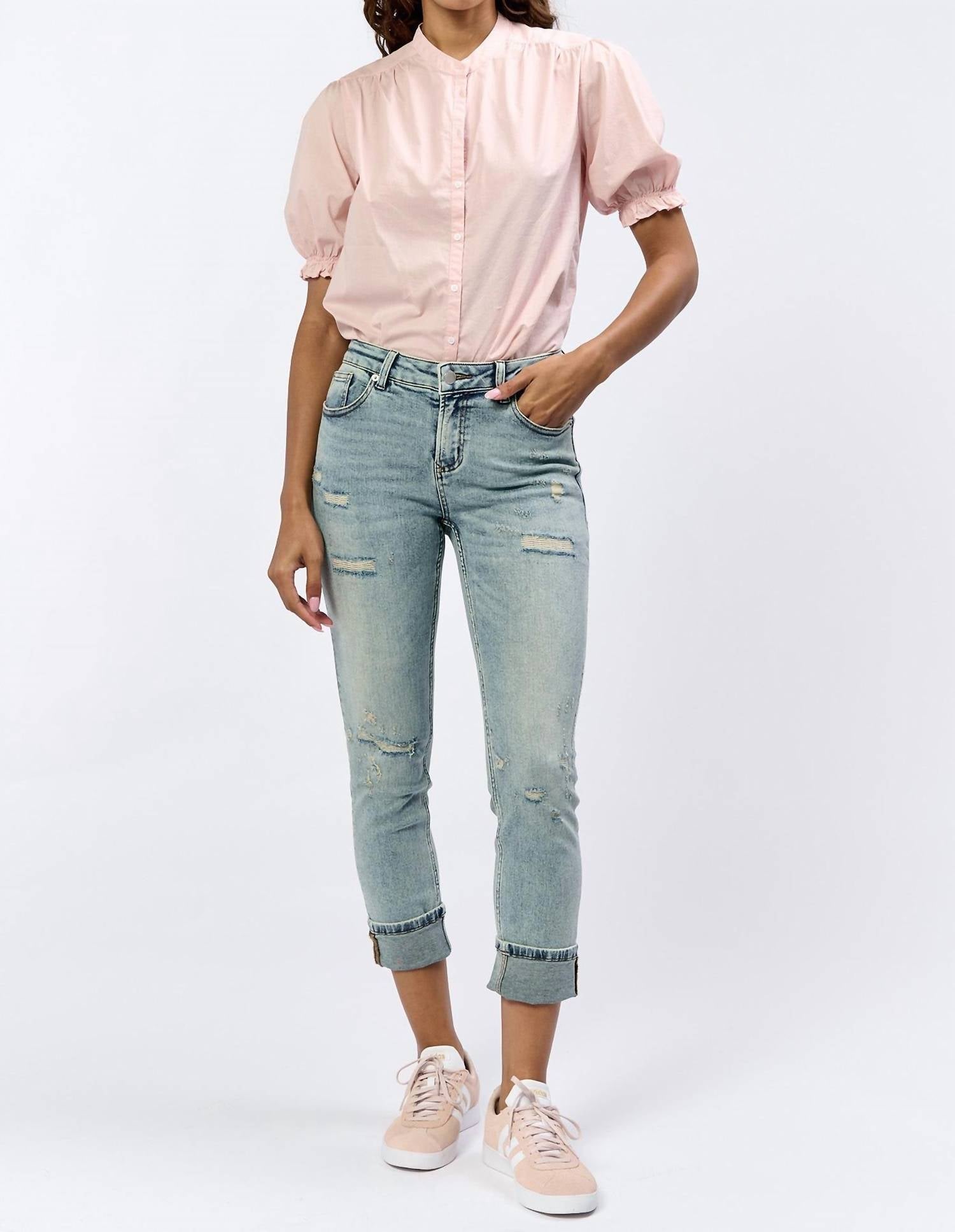 Dear John Denim - Blaire Mid - rise Jean - blue - clothing - cotton - blend