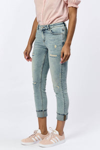 Dear John Denim - Blaire Mid - rise Jean - blue - clothing - cotton - blend
