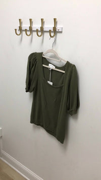 Dear John Denim - eline olive sweater - clothing - crew - green