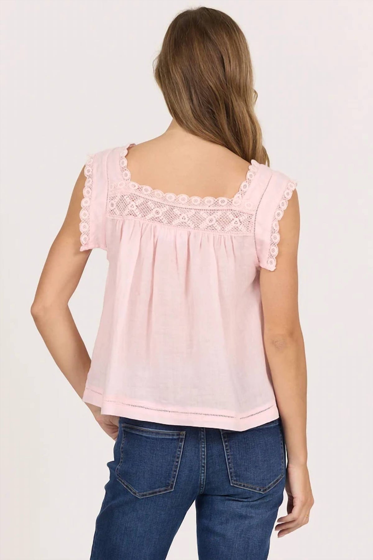Dear John Denim - Embroidered Sleeveless Top
