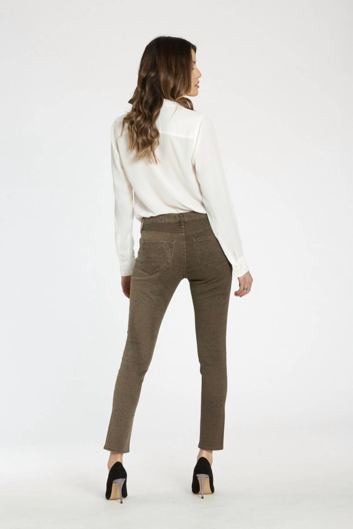 Dear John Denim - Gisele Leopard Skinny High Waisted Jeans - animal - brown - clothing