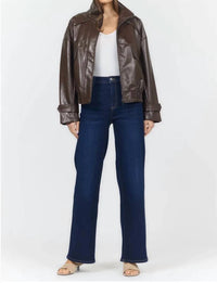 Dear John Denim - Greyson Funnel Neck Faux Leather Jacket