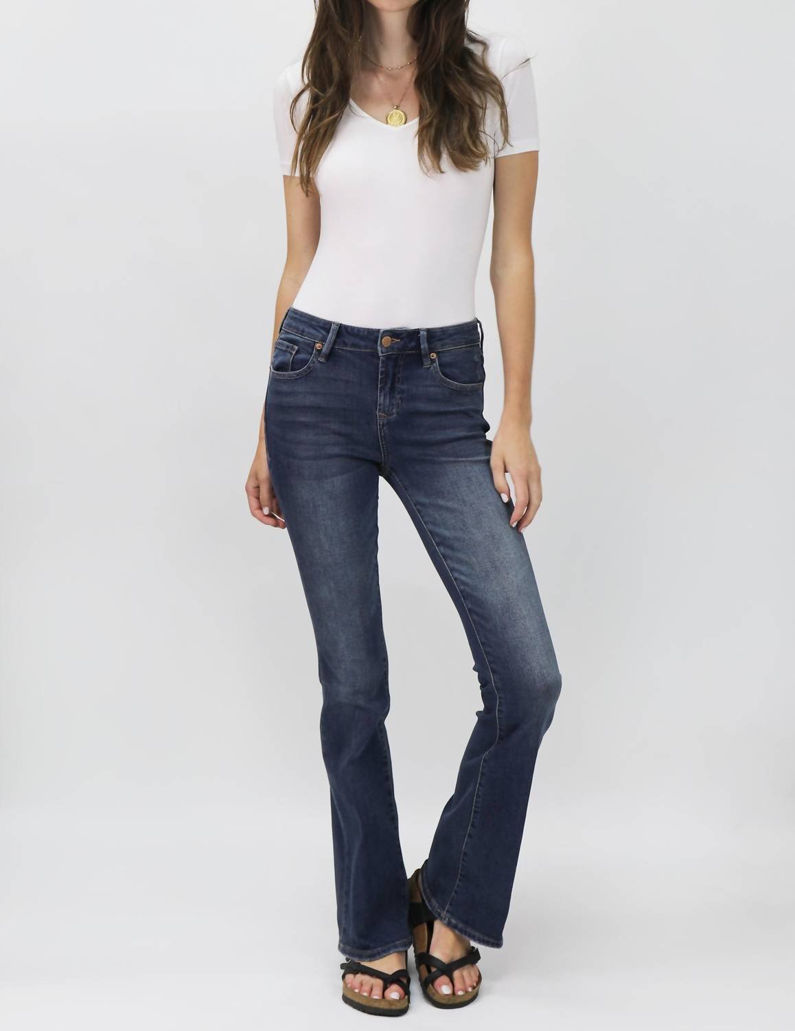 Dear John Denim - Jaxtyn High Rise Bootcut Jeans - blue - boot - cut - clothing