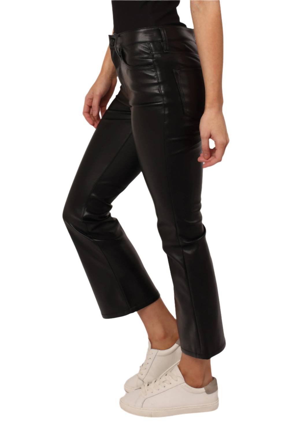 Dear John Denim - Jeanne High Rise Crop Pants - ankle - black - clothing
