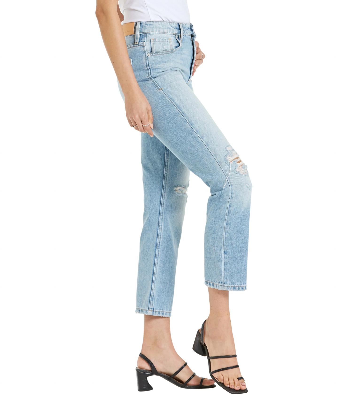 Dear John Denim - Jodi Straight Leg Jean - blue - clothing - cotton