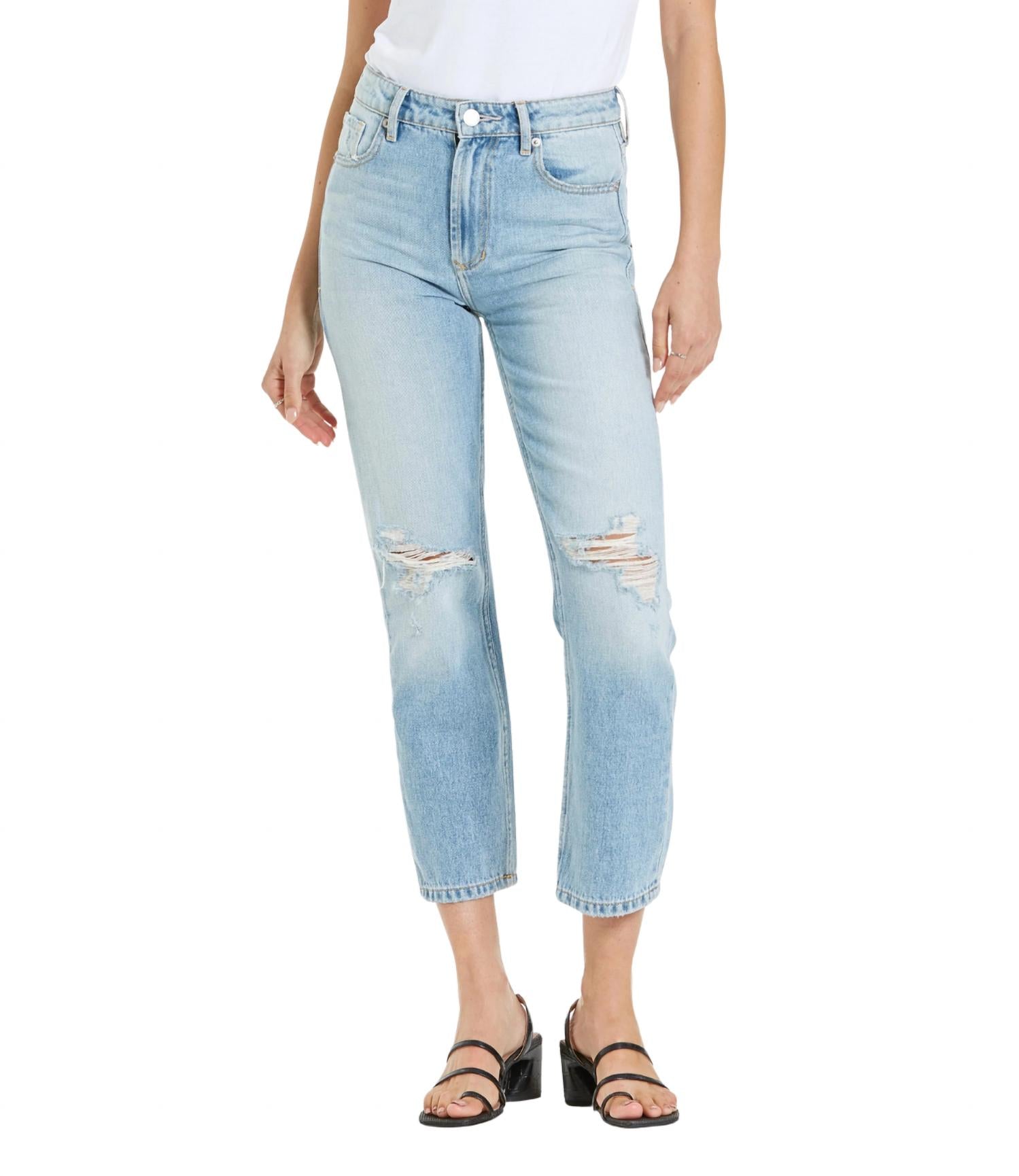 Dear John Denim - Jodi Straight Leg Jean - blue - clothing - cotton