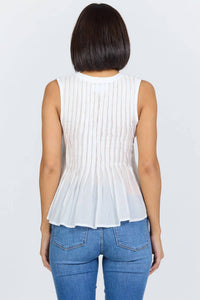 Dear John Denim - Lucy Sleeveless Pleated Top