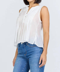 Dear John Denim - Lucy Sleeveless Pleated Top