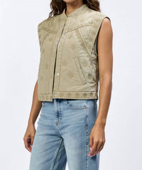 Dear John Denim - Mina Branch Vest - clothing - cotton - green