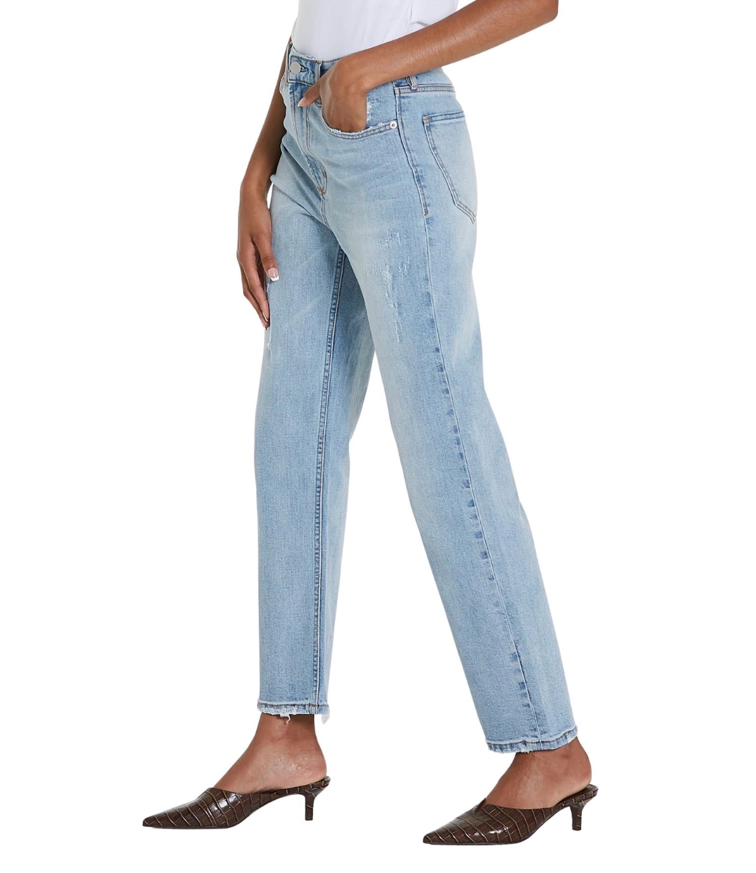 Dear John Denim - Nineties Straight Leg Jean - blue - clothing - cotton - blend