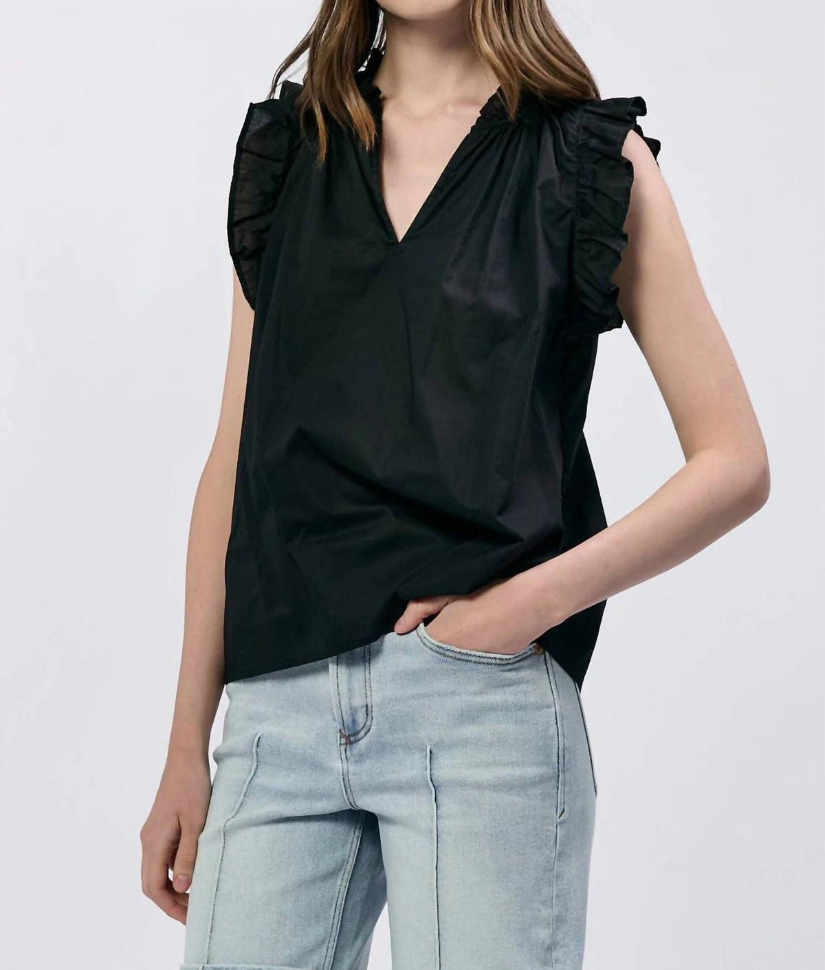 Dear John Denim - Puja Sleeveless Ruffle Top