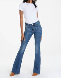 Dear John Denim - Rosa Flare Jeans - blue - clothing - cotton - blend