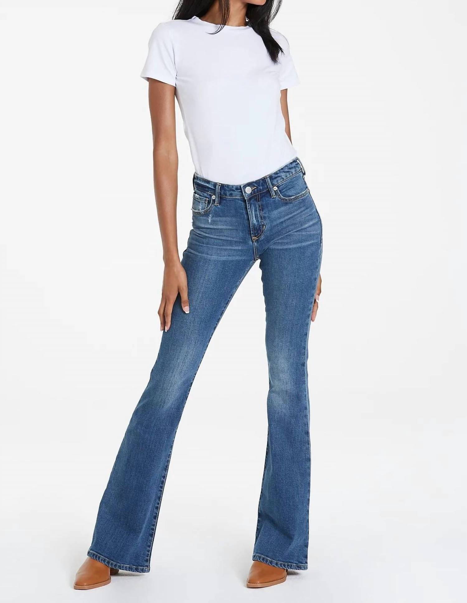 Dear John Denim - Rosa Flare Jeans - blue - clothing - cotton - blend
