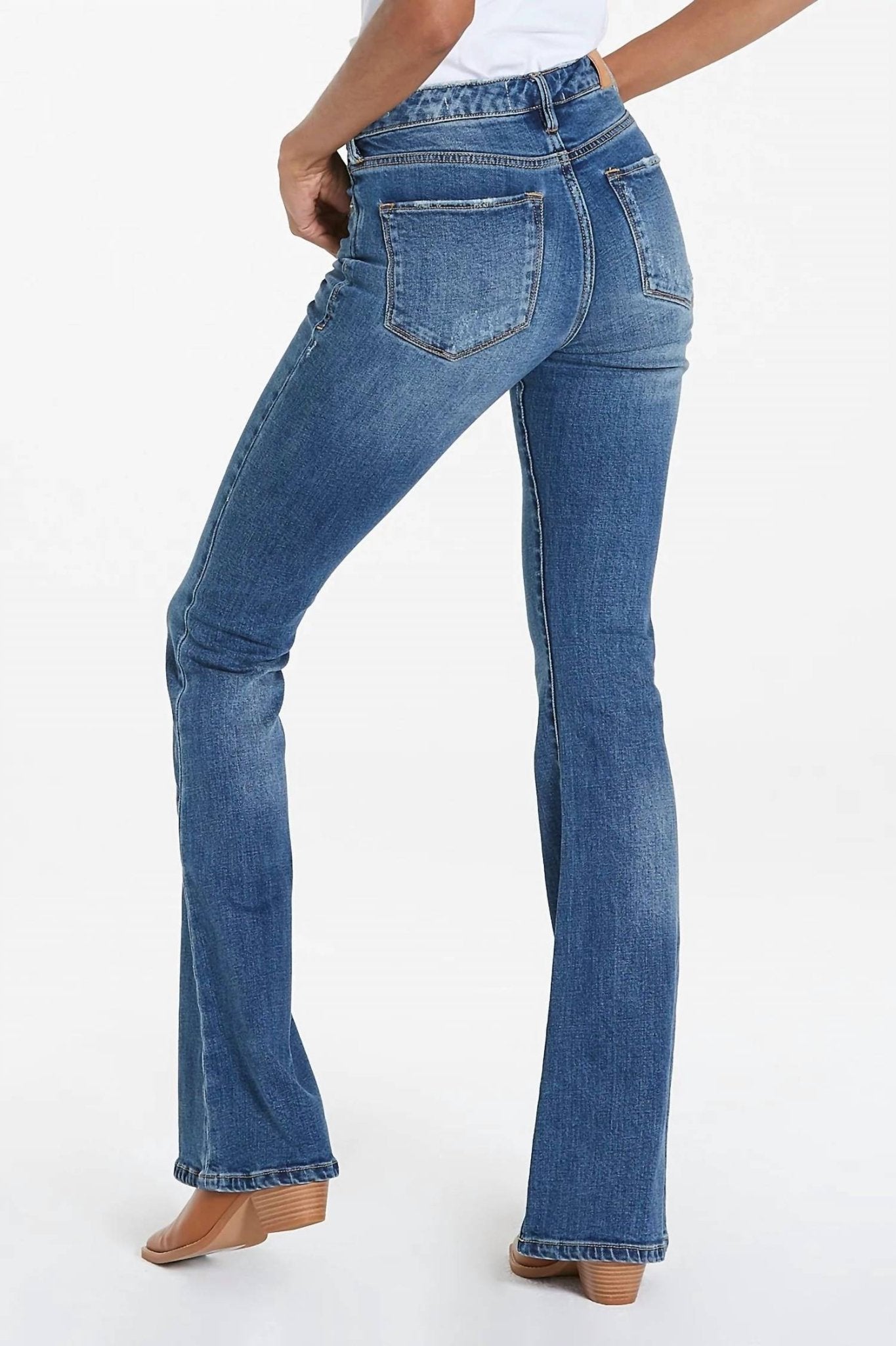 Dear John Denim - Rosa Flare Jeans - blue - clothing - cotton - blend