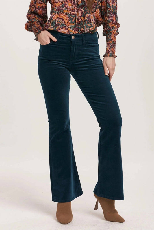 Dear John Denim - Rosa Mid Rise Full Inseam Flare Pants - blue - boot - cut - clothing