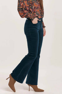 Dear John Denim - Rosa Mid Rise Full Inseam Flare Pants - blue - boot - cut - clothing