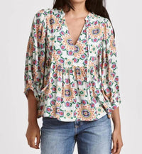 Dear John Denim - Saylor Paisley Babydoll Top