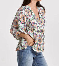 Dear John Denim - Saylor Paisley Babydoll Top