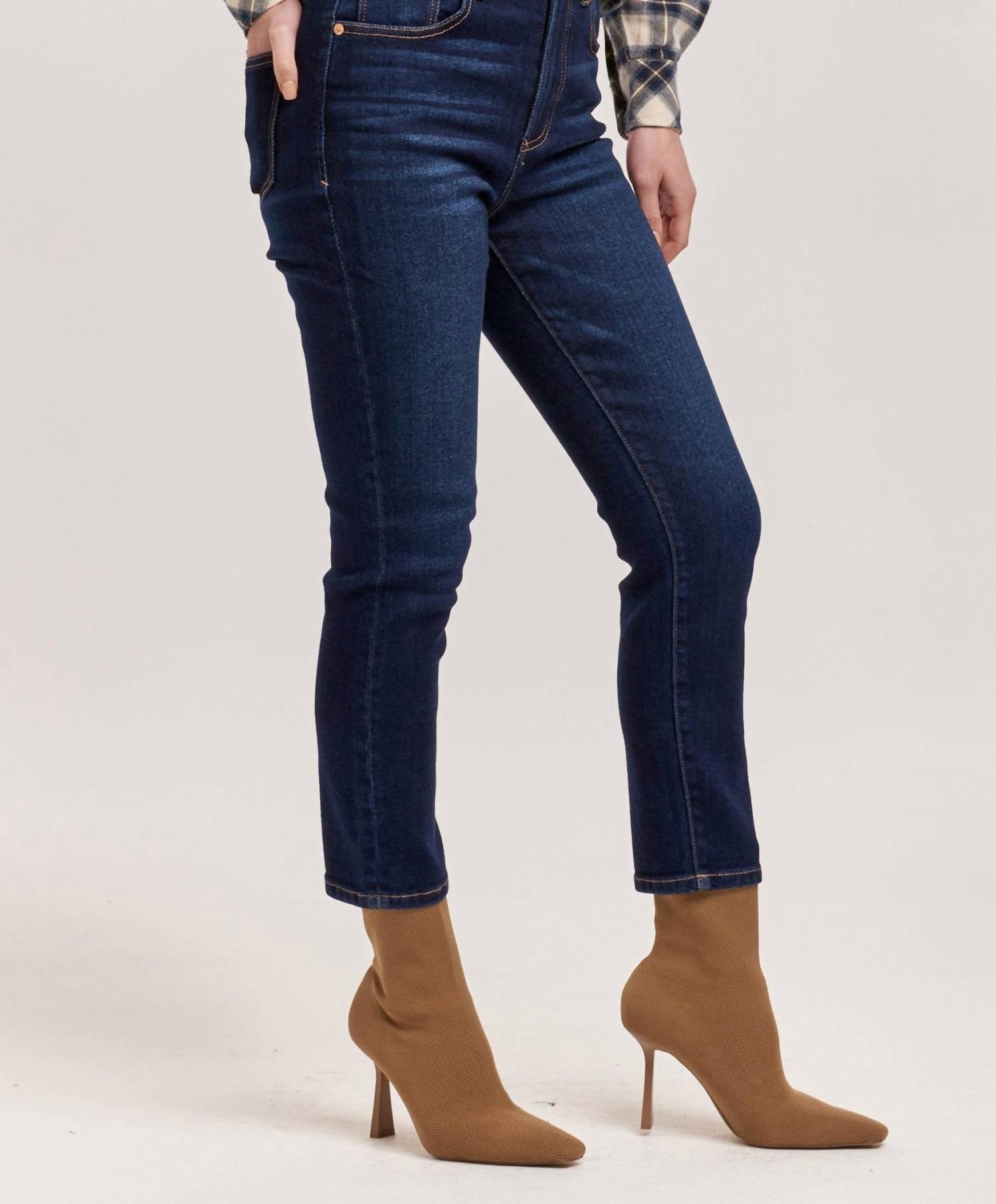 Dear John Denim - Stella High Rise Slim Jeans - blue - clothing - cotton - blend