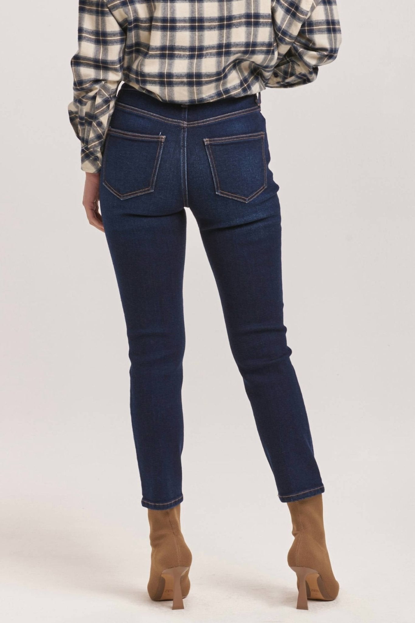 Dear John Denim - Stella High Rise Slim Jeans - blue - clothing - cotton - blend