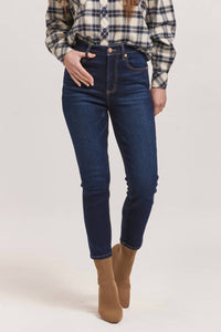 Dear John Denim - Stella High Rise Slim Jeans - blue - clothing - cotton - blend