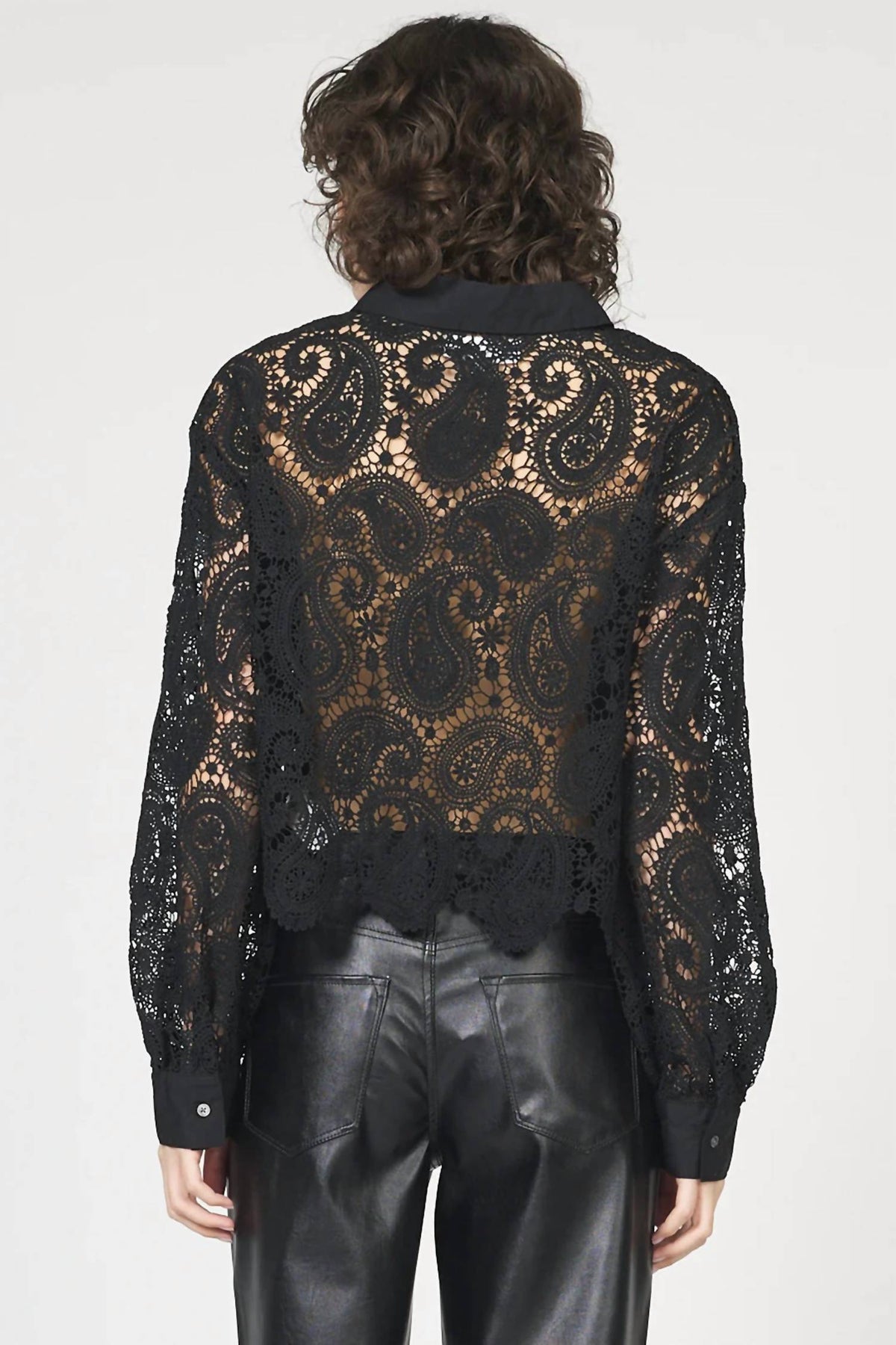 Dear John Denim - Suzette Lace Button Down Top