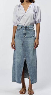 Dear John Denim - VIANNA CLEAN HEM FRONT SLIT DENIM SKIRT