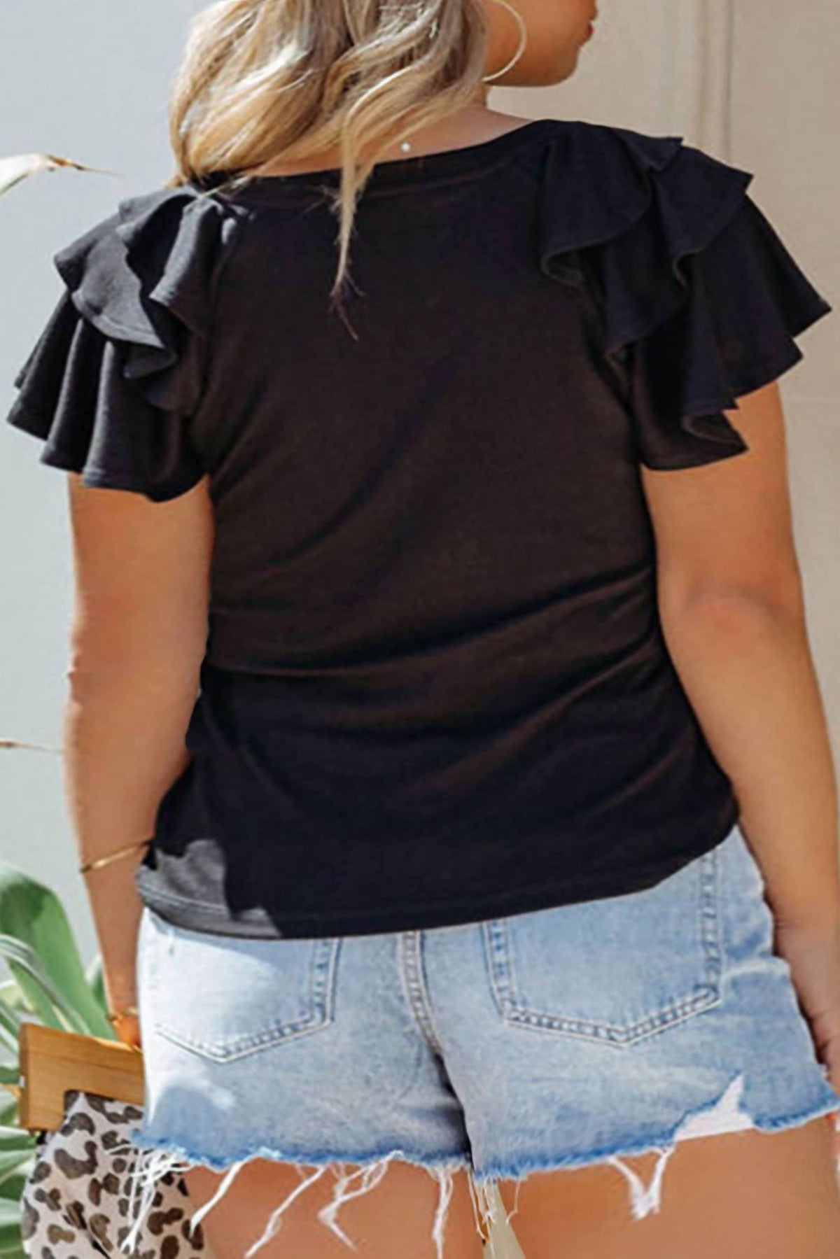 Dear Lover - Ruffle Tiered Sleeve Top