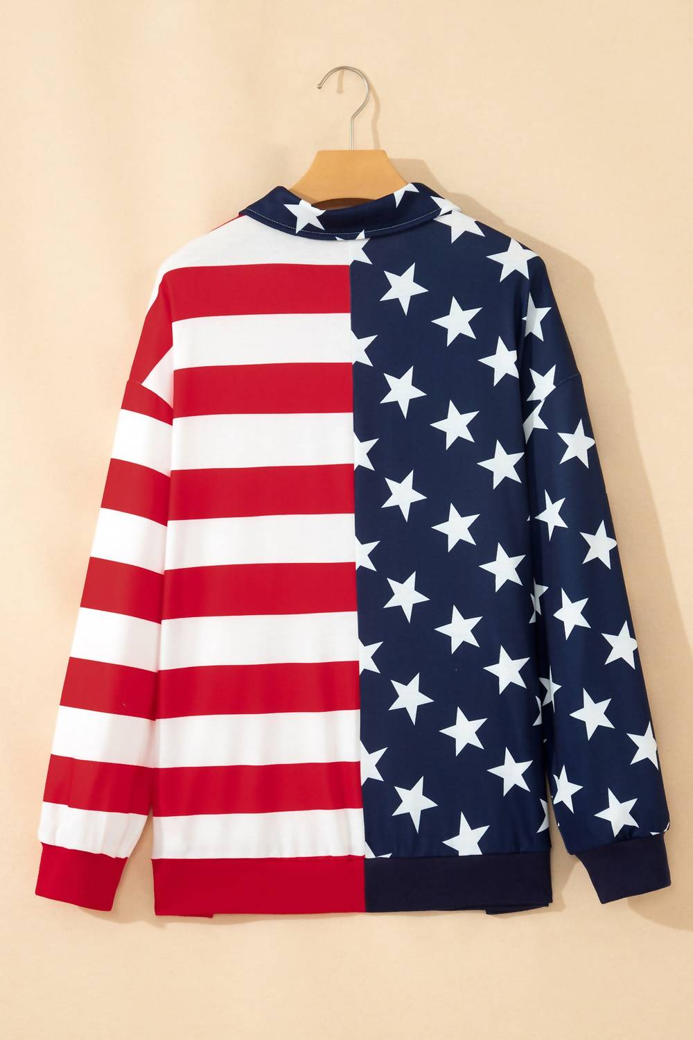 Dear Lover - Star Spangled Banner Half Zip Sweater