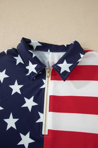 Dear Lover - Star Spangled Banner Half Zip Sweater