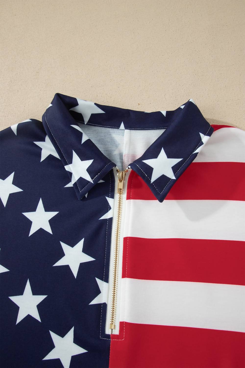 Dear Lover - Star Spangled Banner Half Zip Sweater