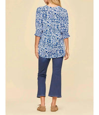 Dear Scarlett - Smocked 3/4 Sleeve Lizzy Top
