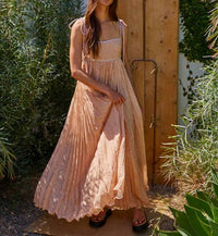 By Together - Floral Print Open Back Maxi Dress