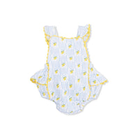 Angel Dear - Kids Lovely Lemons Muslin Ric Rac Sunsuit