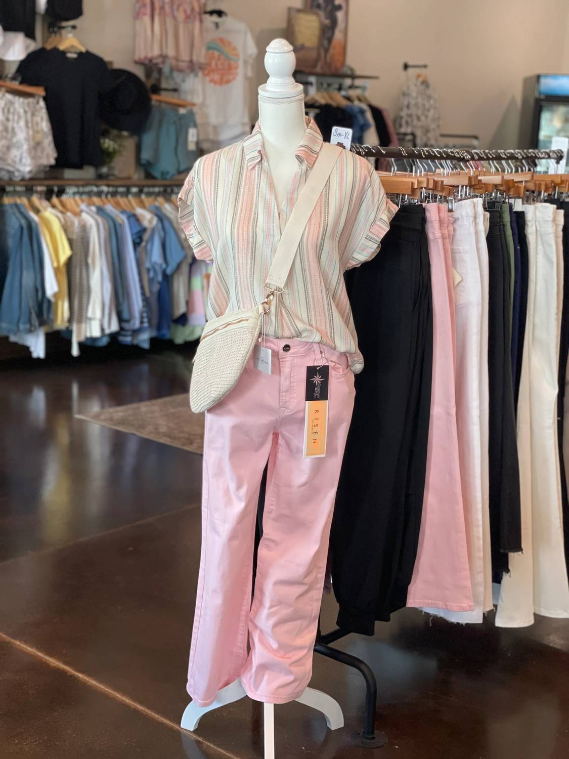Risen - High Rise Crop Straight Pants