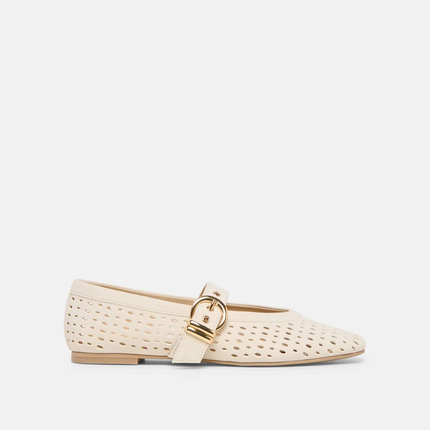 Dolce Vita - Women's Mikel Perforated Suede Mary Jane Flat
