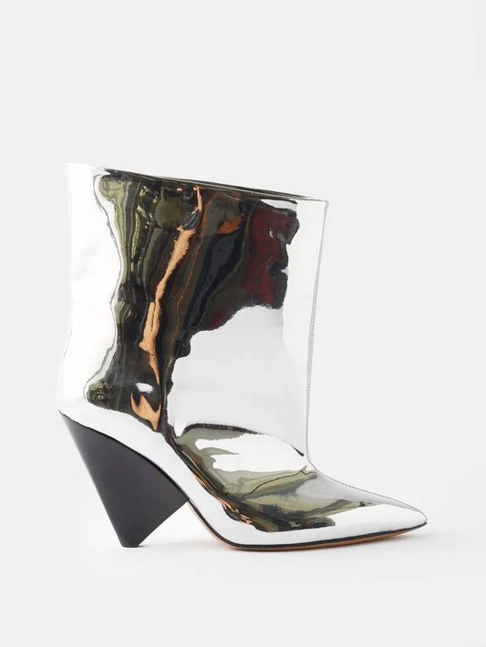 Isabel Marant - Women's Miyako Metallic Pointed Booties