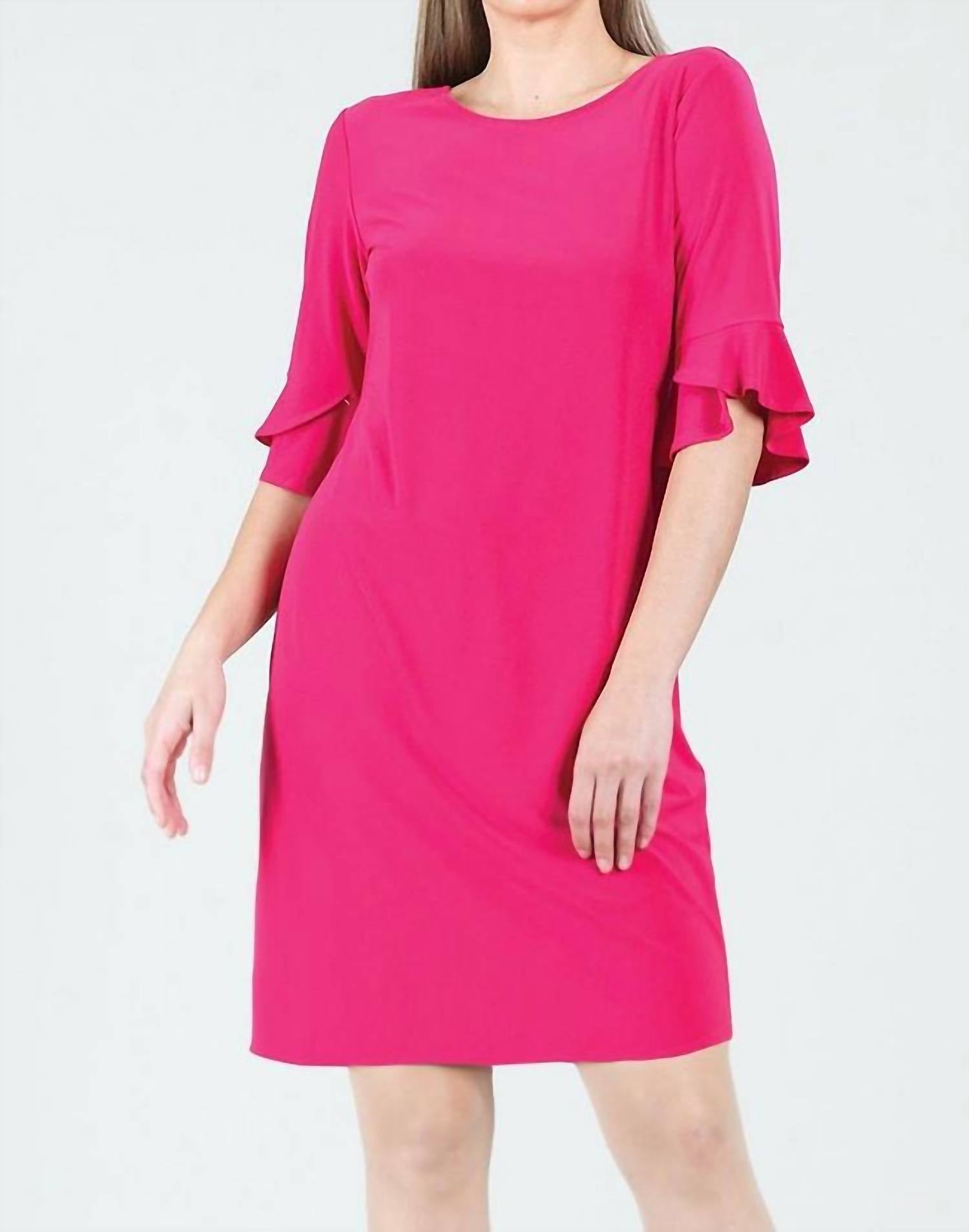 TULIP CUFF BACK TIE DRESS