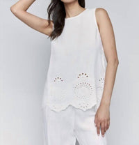 Charlie B - Border Embroidered Top